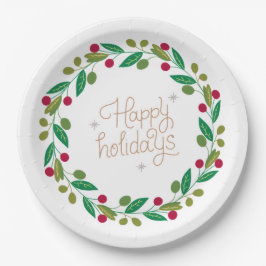 Christmas Paper Plates– Holiday Party Dining  ペーパープレート