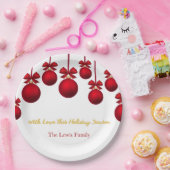 Christmas Paper Plates– Holiday Party Table Esse ペーパープレート (パーティー)