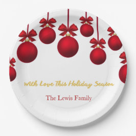 Christmas Paper Plates– Holiday Party Table Esse ペーパープレート