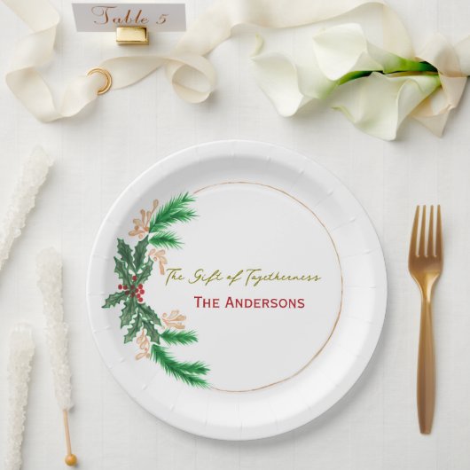 Christmas Paper Plates – Party Table Accessories ペーパープレート (ウェディング)