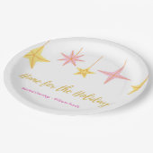 Christmas Paper Plates with Holiday Motifs ペーパープレート (アングル)