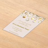 Christmas party  アクリル招待状 (レイダウン)