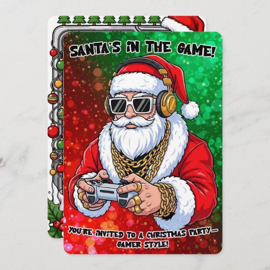 Christmas Party 招待状 (正面/裏面)