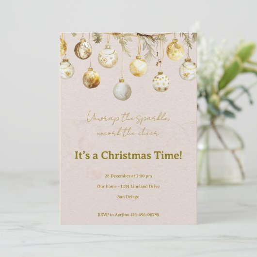 Christmas party  招待状 (スタンド正面)