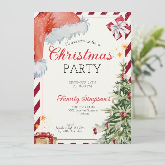 Christmas Party 招待状 (スタンド正面)