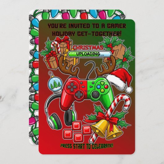 Christmas Party 招待状 (正面/裏面)