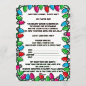 Christmas Party 招待状 (裏面)