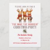 Christmas Party At Home The More The Marrier 招待状 (正面)