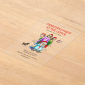 Christmas Party At The Office アクリル招待状 (レイダウン)