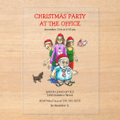 Christmas Party At The Office アクリル招待状 (正面)