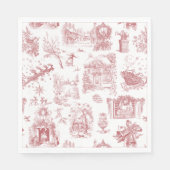 Christmas Party Chinoiserie スタンダードランチョンナプキン (正面)