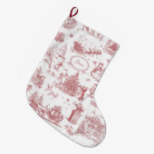 Christmas Party Chinoiserie ラージクリスマスストッキング (正面 (吊り時))