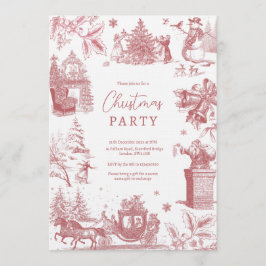 Christmas Party Chinoiserie 招待状