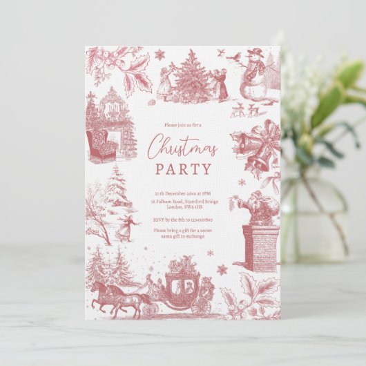 Christmas Party Chinoiserie 招待状 (スタンド正面)