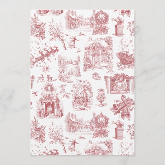 Christmas Party Chinoiserie 招待状 (裏面)