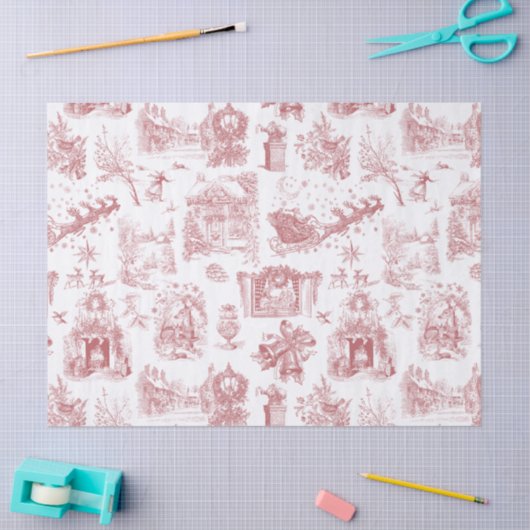 Christmas Party Chinoiserie 薄葉紙 (クラフト)