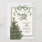 Christmas Party, Christmas tree, Watercolor, 招待状 (正面)