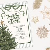 Christmas Party, Christmas tree, Watercolor, 招待状