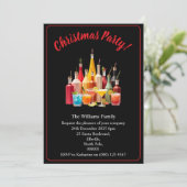 Christmas Party Drinks And Cocktails Xmas 招待状 (スタンド正面)