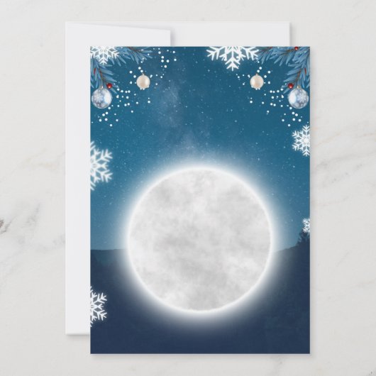 Christmas Party Event Flyer 招待状 (裏面)