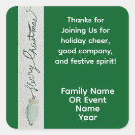 Christmas Party Favor スクエアシール