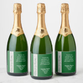 Christmas Party Favor  スパークリングワインラベル (ボトル)