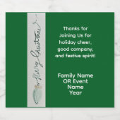 Christmas Party Favor  スパークリングワインラベル (シングルラベル)