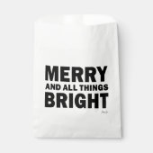Christmas Party Favor Bags | Merry & Bright フェイバーバッグ (正面)
