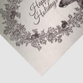 Christmas Party Floral Reindeer Golden Winter 薄葉紙 (詳細)