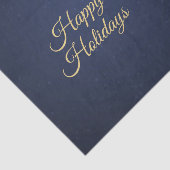 Christmas Party Golden Ornament Navy Blue Elegant 薄葉紙 (詳細)