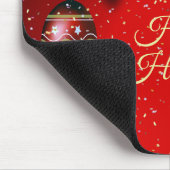Christmas Party Golden Red Winter Holidays Elegant マウスパッド (コーナー)