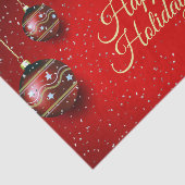 Christmas Party Golden Red Winter Holidays Elegant 薄葉紙 (詳細)