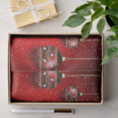 Christmas Party Golden Red Winter Holidays Elegant 薄葉紙 (ギフト)