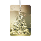 Christmas Party Golden Tree Shiny Sparkle Stars カーエアーフレッシュナー (裏面)