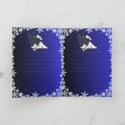 Christmas party invitation  カード (内部)