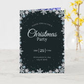 Christmas party invitation  カード (黄色い花)