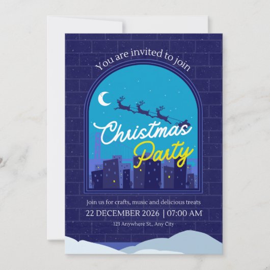 Christmas Party Invitation 招待状 (正面)