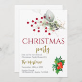 Christmas Party Invitation 招待状 (正面/裏面)