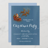Christmas Party Invitation 招待状 (正面/裏面)