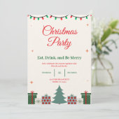 Christmas Party Invitation 招待状 (スタンド正面)
