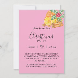 Christmas Party Invitation Card 招待状