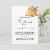 Christmas Party Invitation Card 招待状 (スタンド正面)