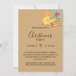 Christmas Party Invitation Card 招待状