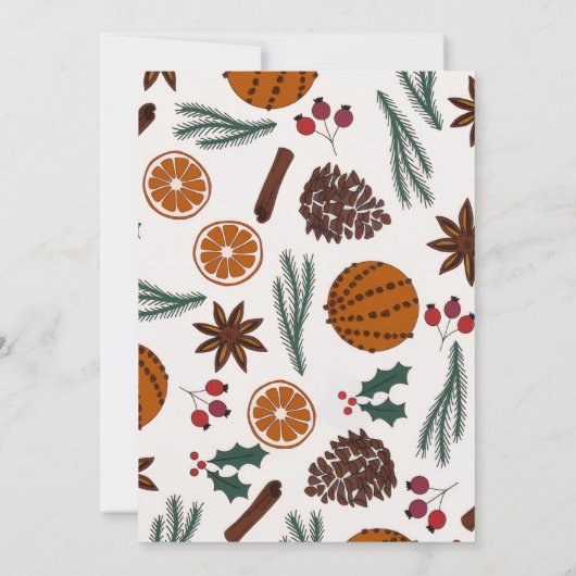 Christmas Party Invitation Card 招待状 (裏面)