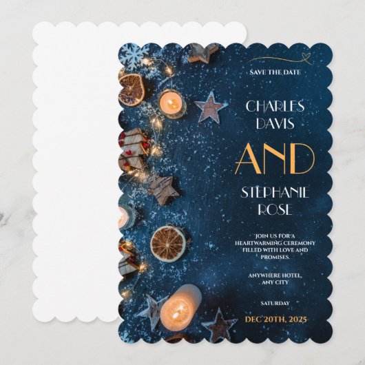 Christmas Party Invitation, Christmas Invitations 招待状 (正面/裏面)