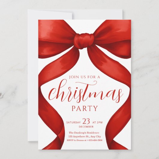 Christmas Party invitation Friendsmas Invite 招待状 (正面)