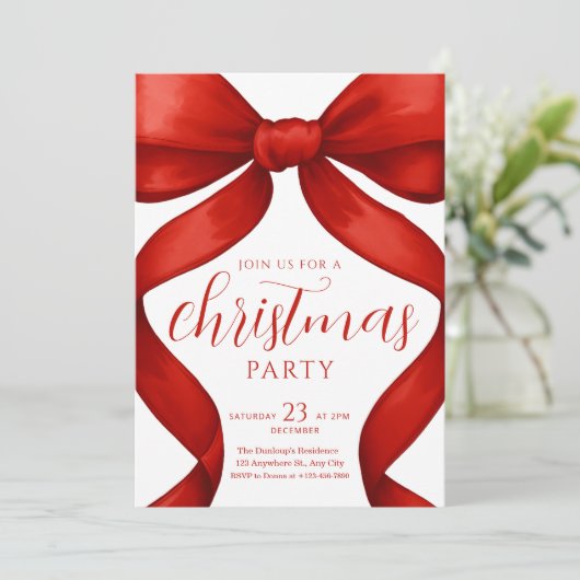 Christmas Party invitation Friendsmas Invite 招待状 (スタンド正面)