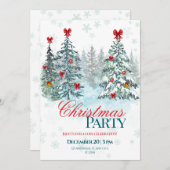 Christmas Party Invitation | Holiday Celebration (正面/裏面)