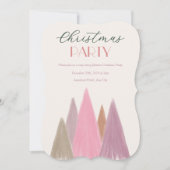 Christmas Party Invitation, Holiday Greetings Card 招待状 (正面)