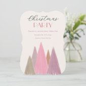 Christmas Party Invitation, Holiday Greetings Card 招待状 (スタンド正面)